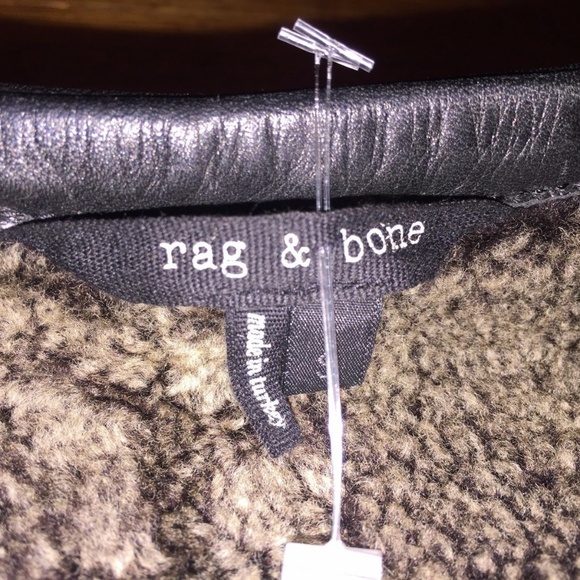 SOLD =)  Rag and Bone shearling leather reversible Jacket - Picture 6 of 6